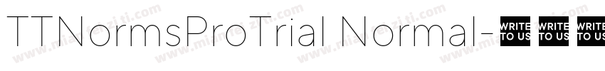 TTNormsProTrial Normal字体转换